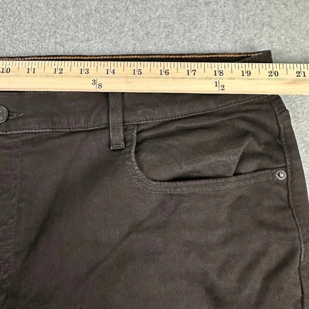 Tommy Hilfiger Mens‎ Black Jeans 40x30 Straight Fit Dark Wash Denim